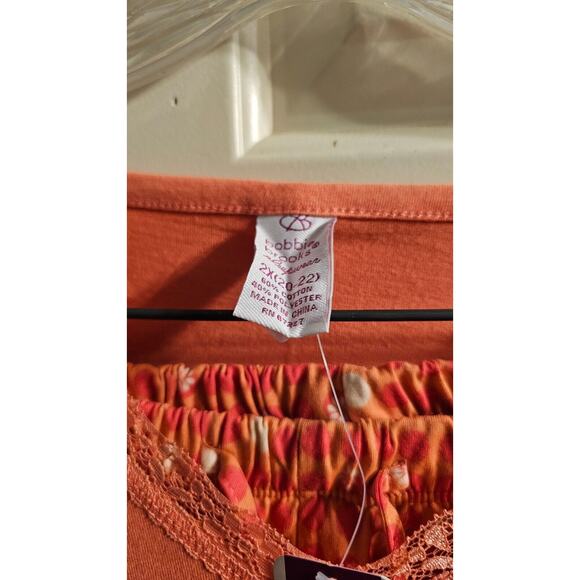 NWT Bobbie Brooks 2 piece slseep set or pajamas Plus Size 2 X (20-22) - Picture 2 of 4